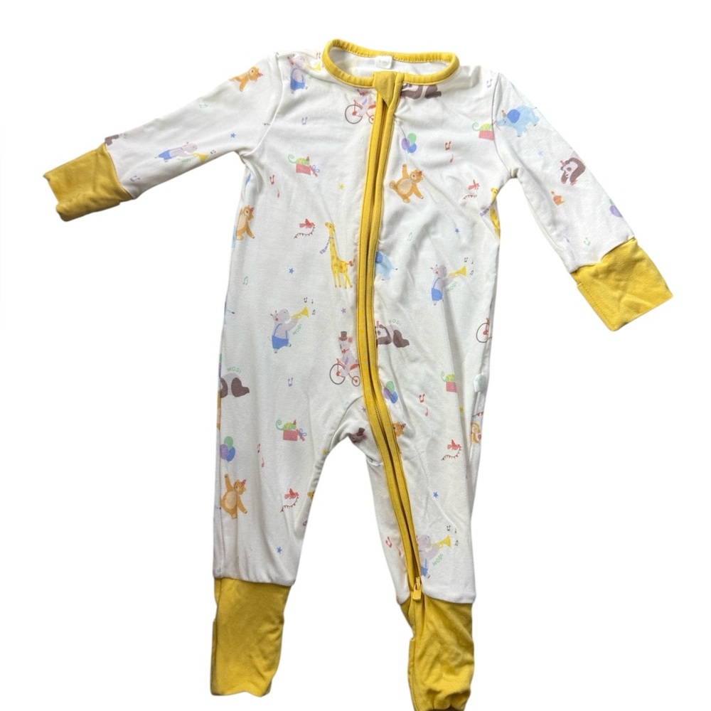 Mori Party Anima Clever‎ Zip 0-3 Months Long Pajamas